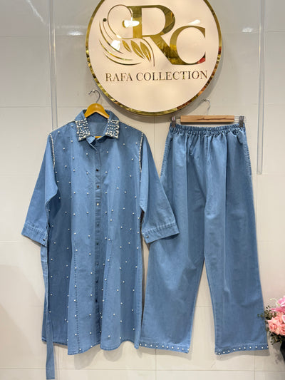 Denim long Co-ord sets 2344