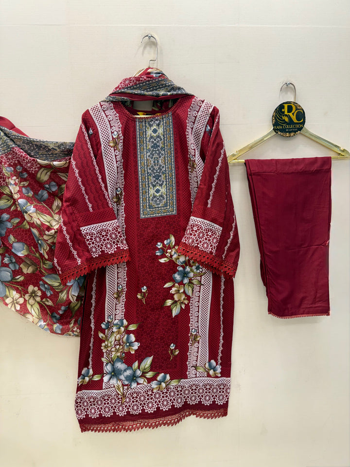 Semi Cotton printed Suits