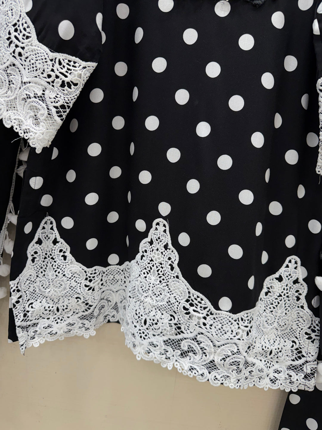 polka dot Pakistani Farshi suits