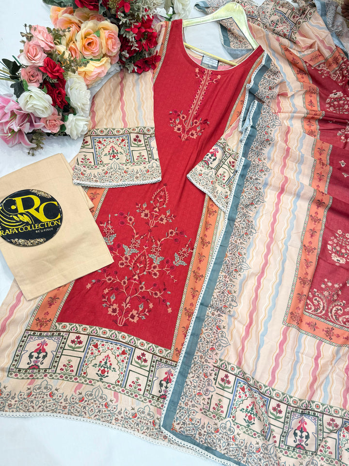 Cotton Embroidery Suits
