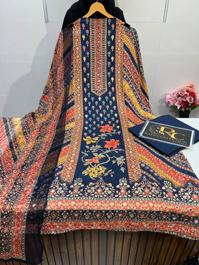 Muslin Mirror Work Suit 1775