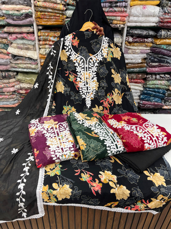 Lucknawi Unstitched suit