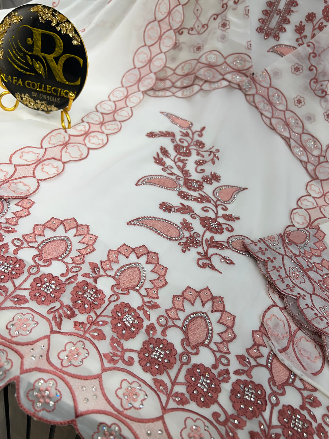 Stone embroidered suits 2781