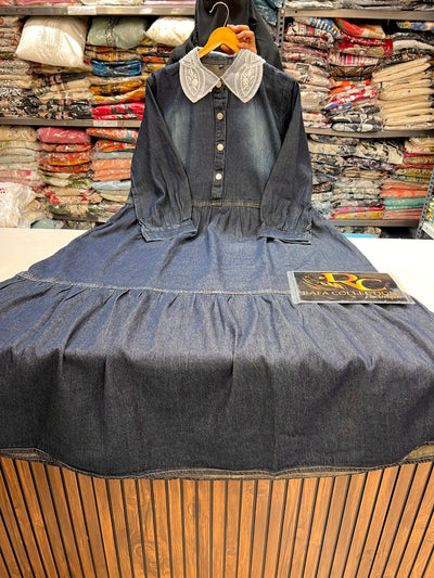 Denim long dresses  124210