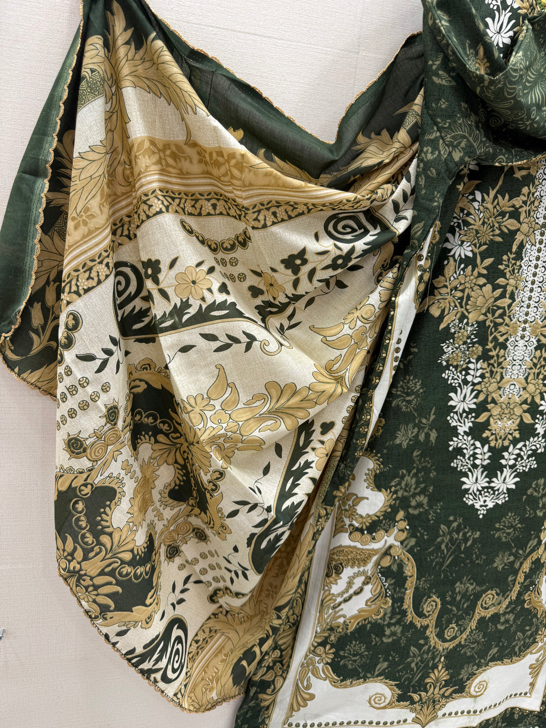 Semi Cotton printed Suits