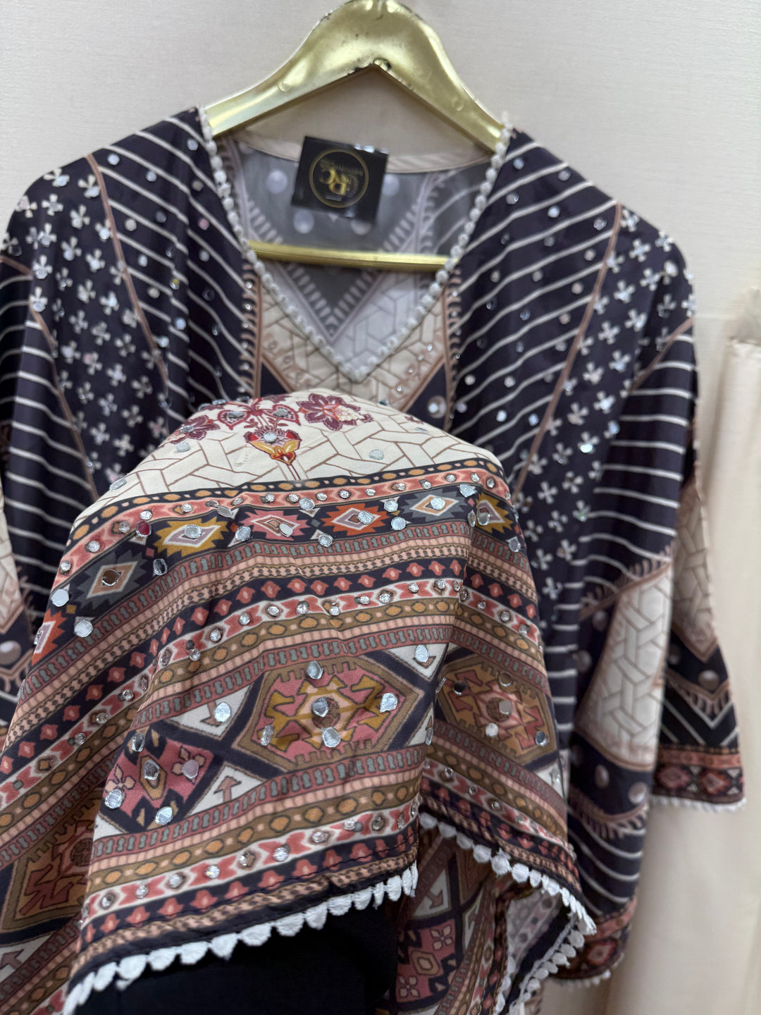 Mirror Work Kaftan Set 1964