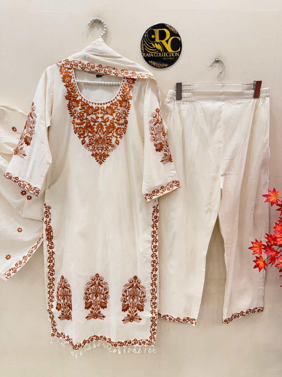 cotton embroidery suits