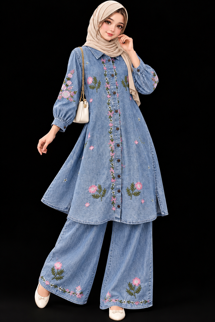 Denim Long Co-ord Sets