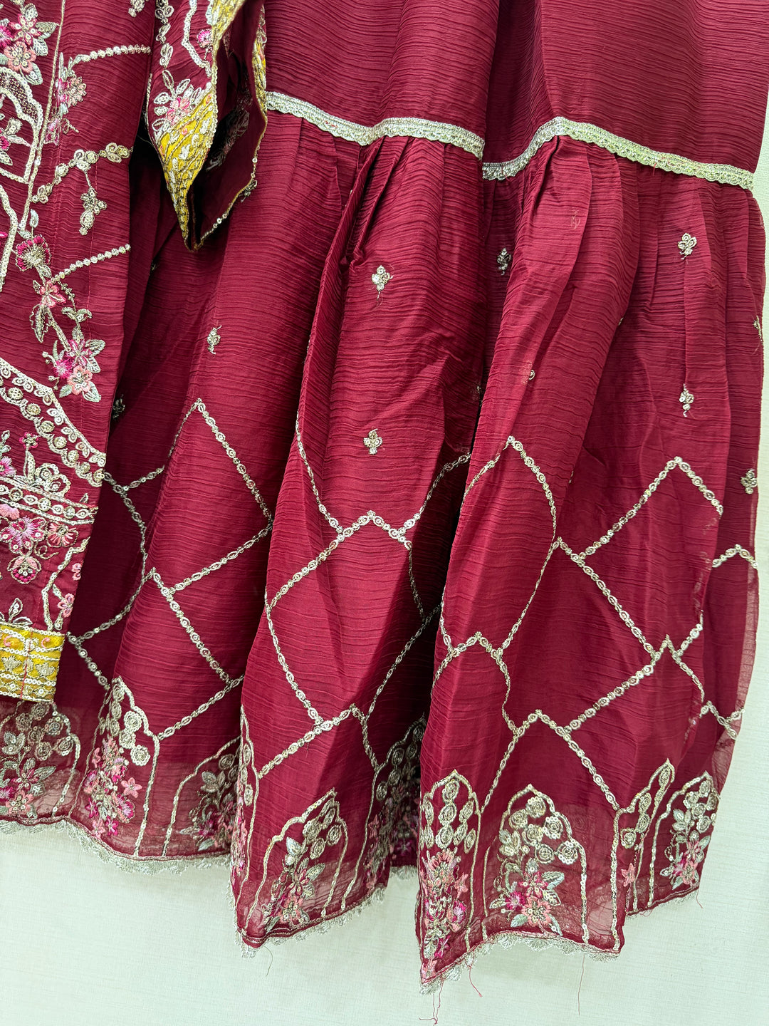 Pakistani shiffon Garara suits for women 3011