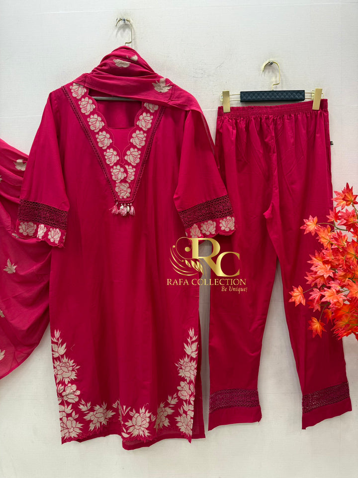 Embroidered Cotton Suits