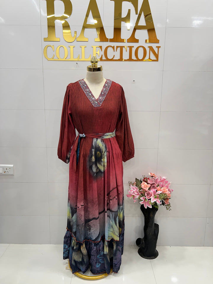 Imported crush gowns 2805