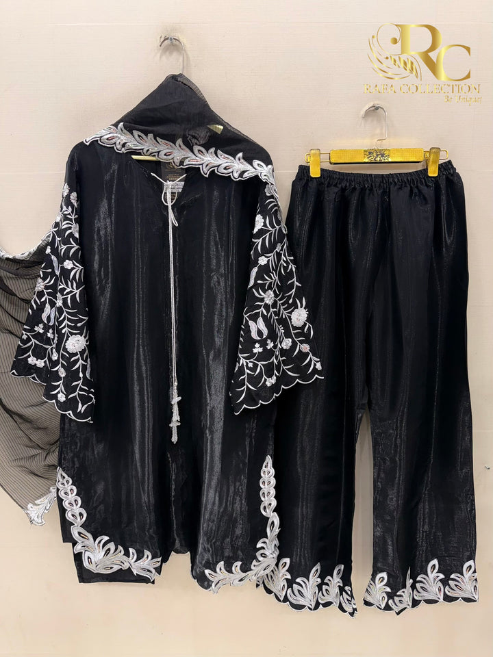 Satin Embroidered Suits