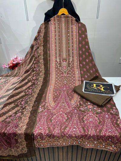Muslin mirror work suit 1805
