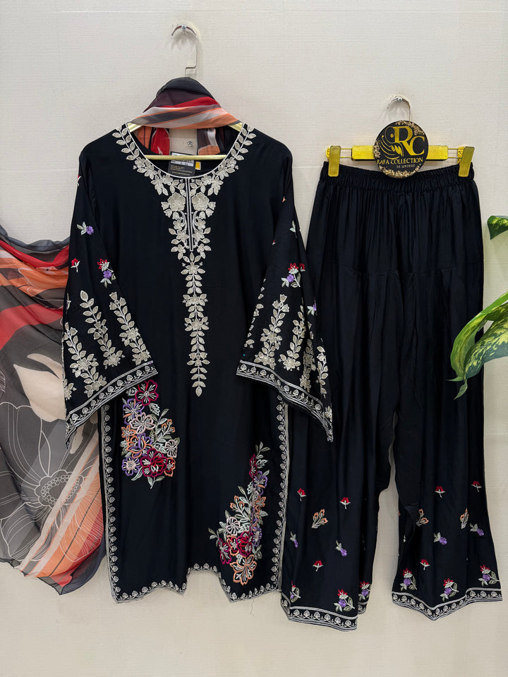 Embroidered Farshi Salwar suits