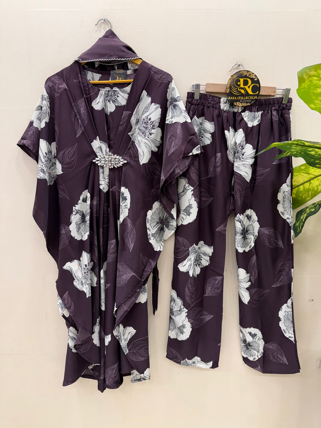 Imported Long kaftan Co-ord sets 2871
