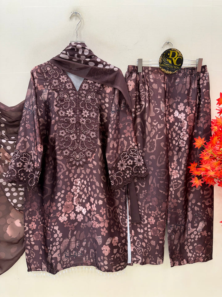 Satin patchwork Suits