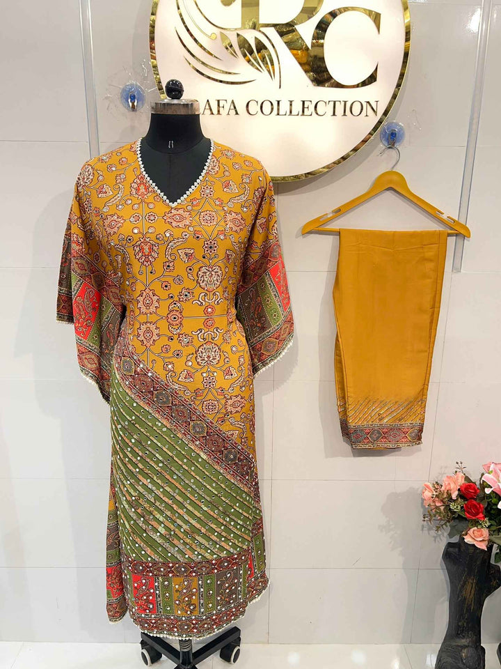 Saachi Mirror Work Kaftan Suit 1847