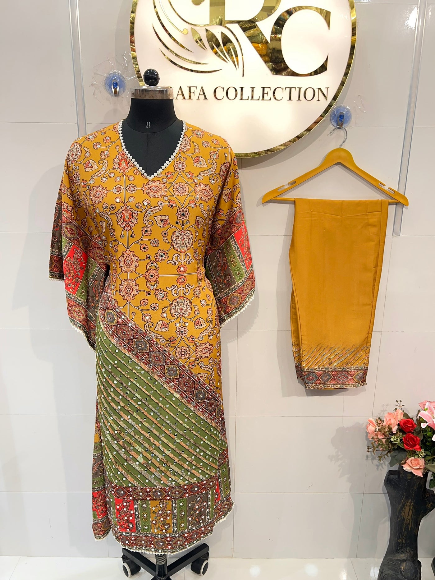 Saachi Mirror Work Kaftan Suit 1847