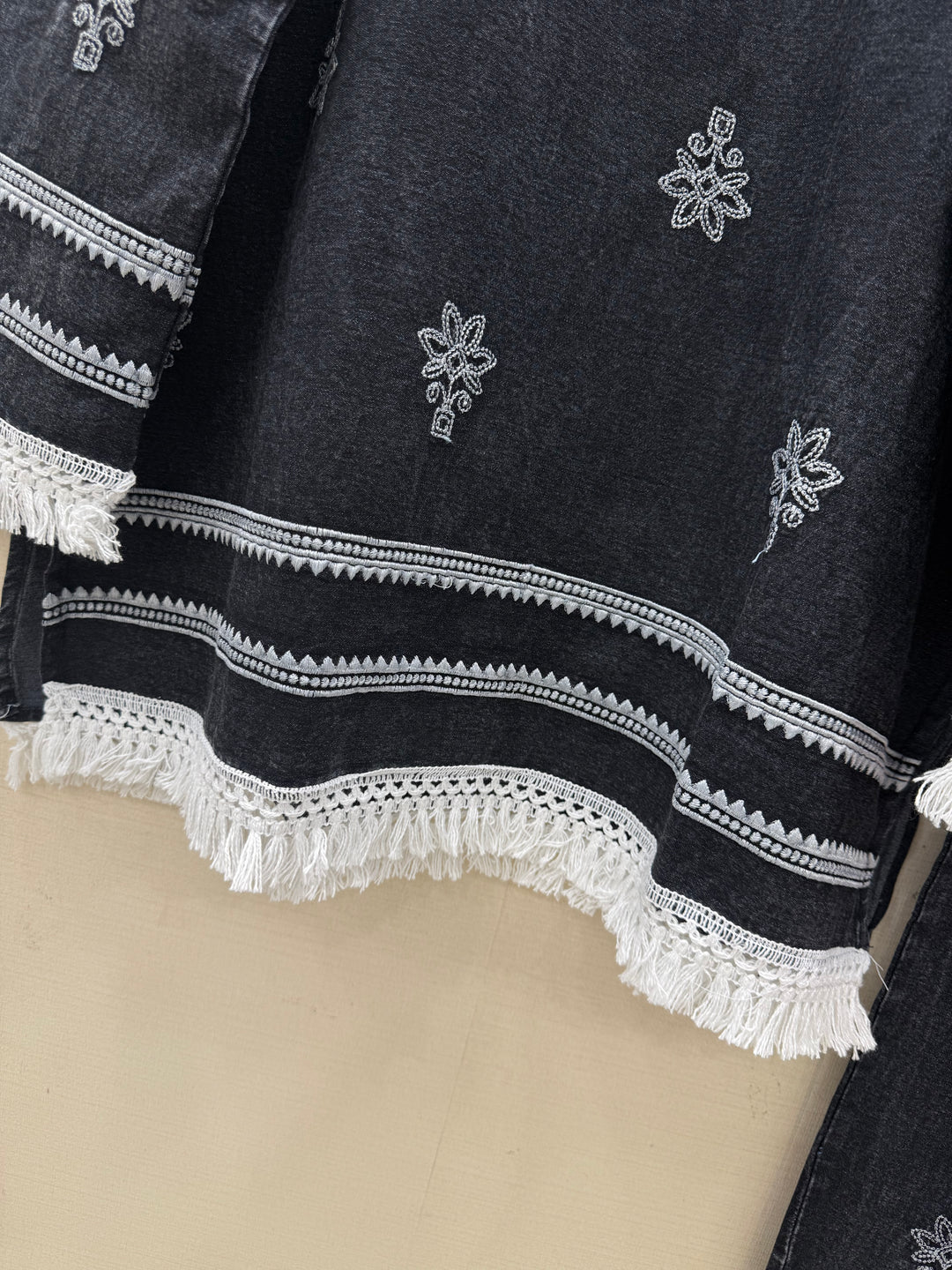 Denim embroidered co-ord sets