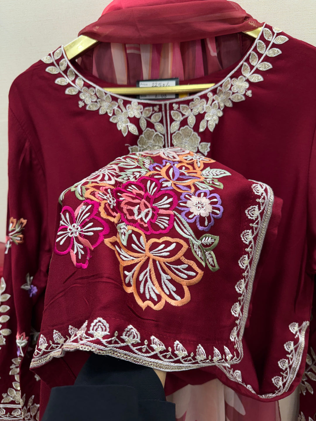 Embroidered Farshi Salwar suits