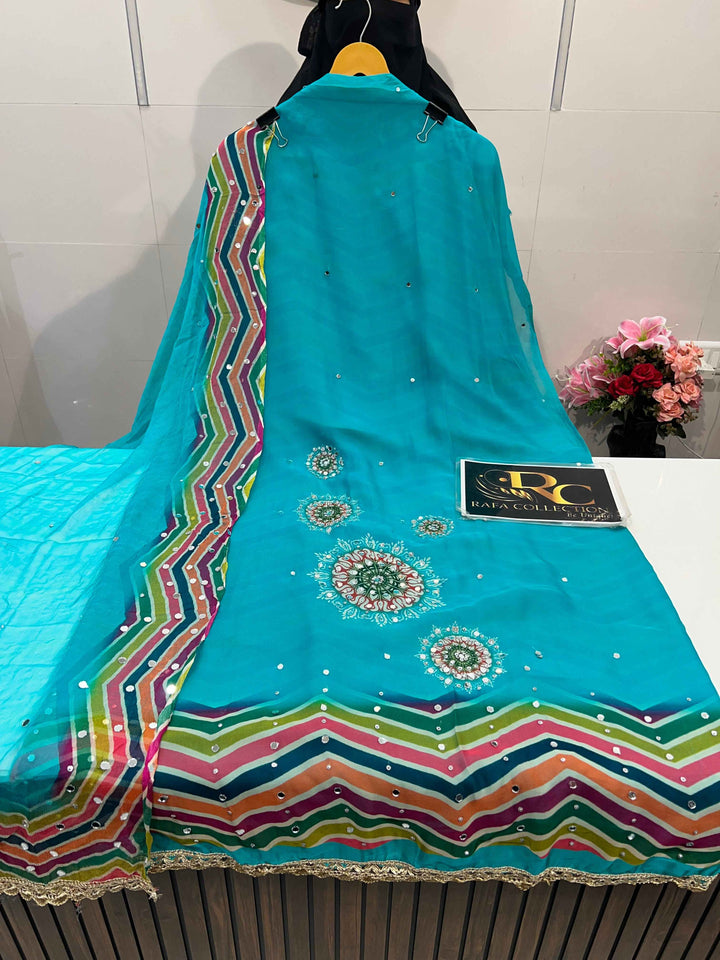 Mirror Work Unstitched Suit