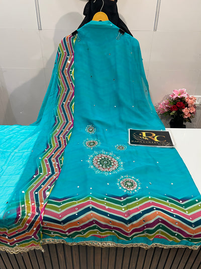 Mirror Work Unstitched Suit 1777