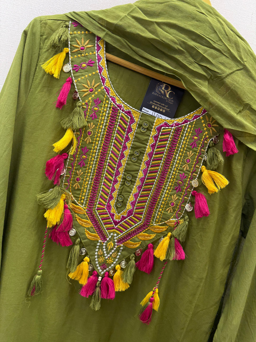 Embroidered cotton Suit