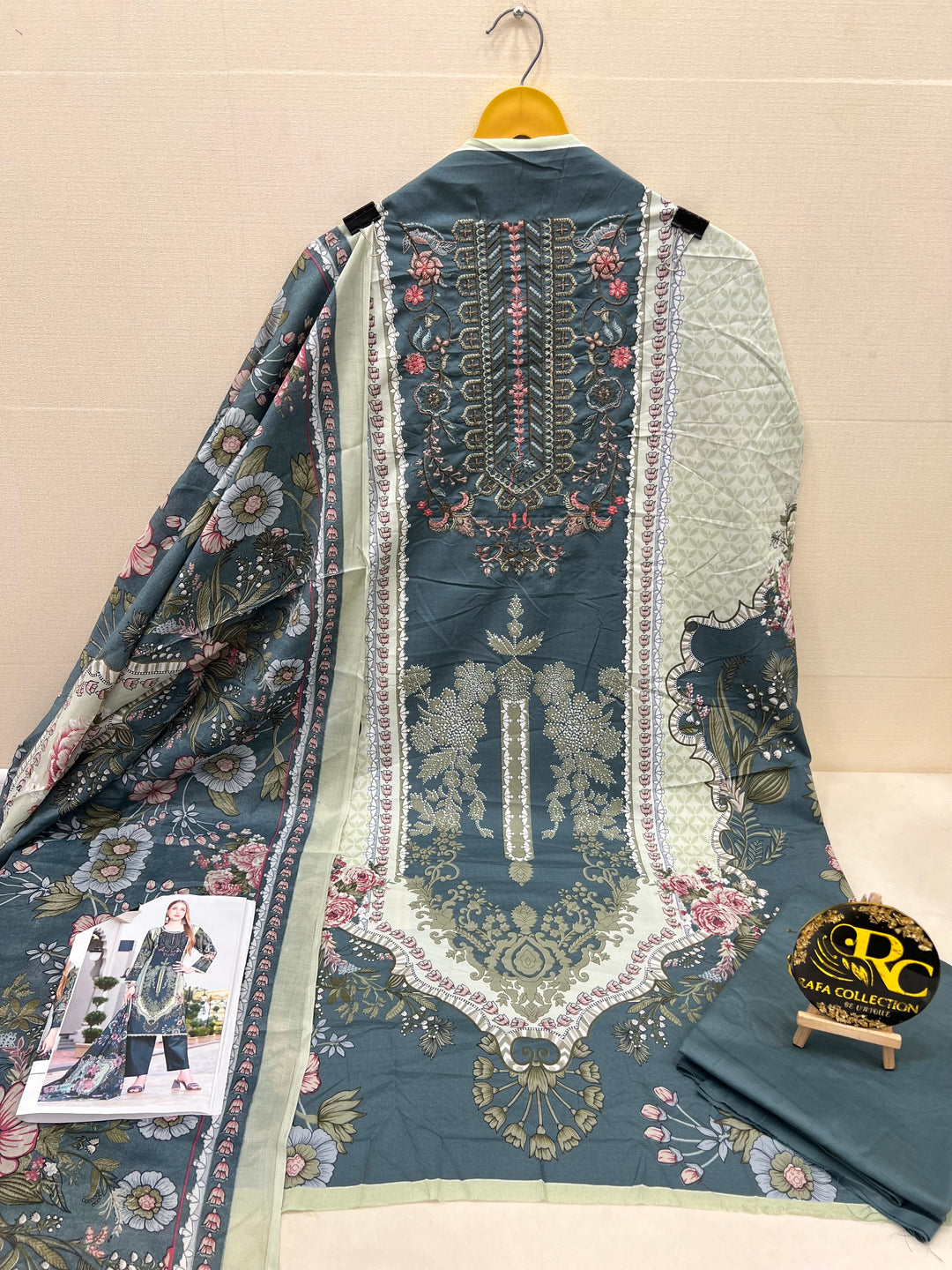 Cotton printed unstitched suits