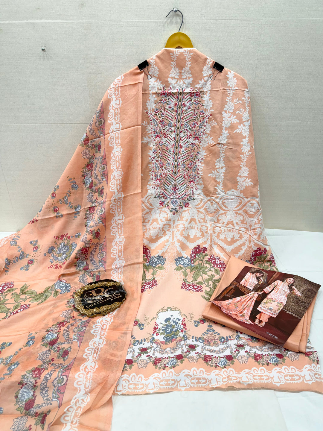 Cotton embroidered suits 2859