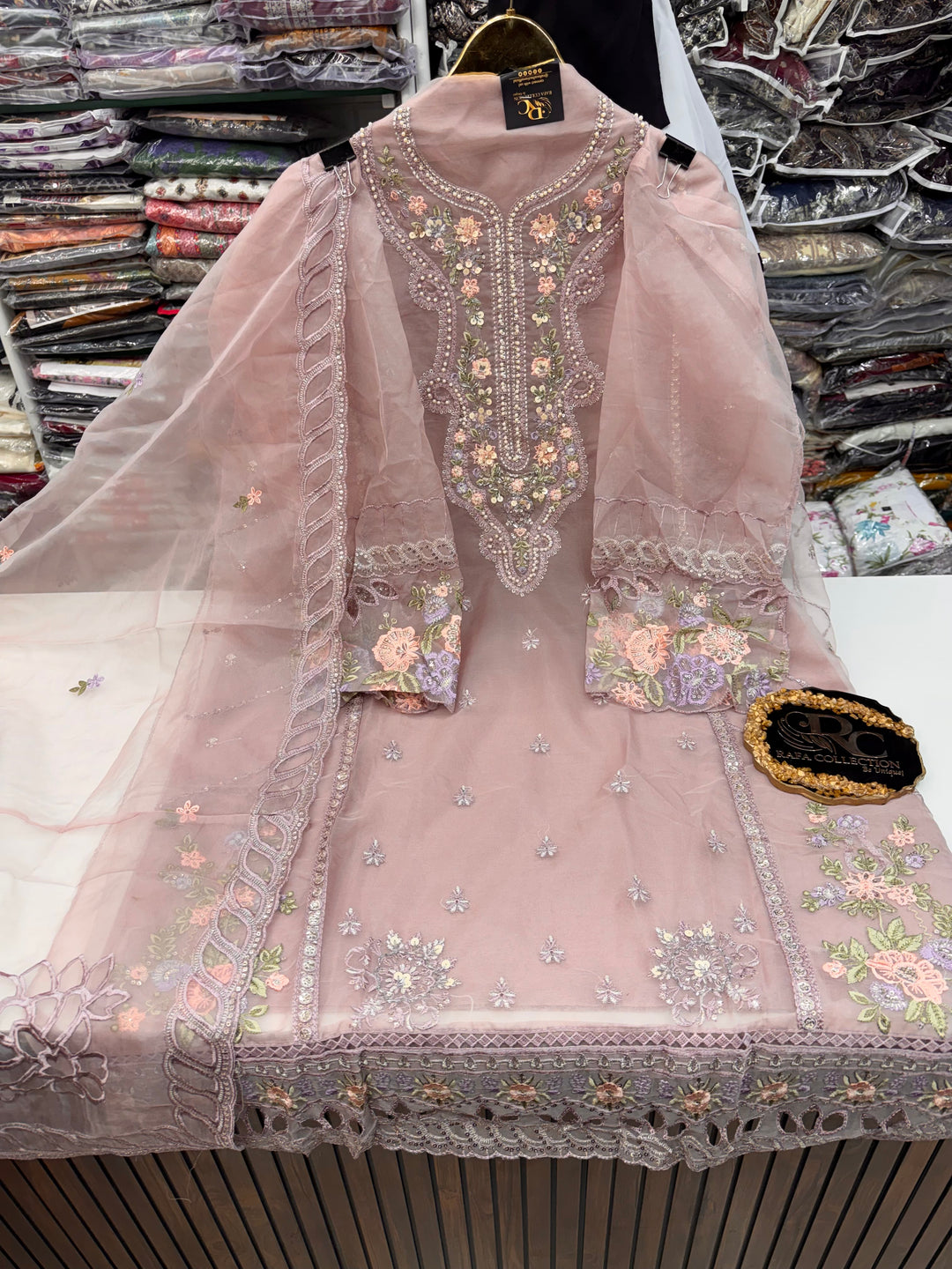 Organza Pakistani unstitch suits