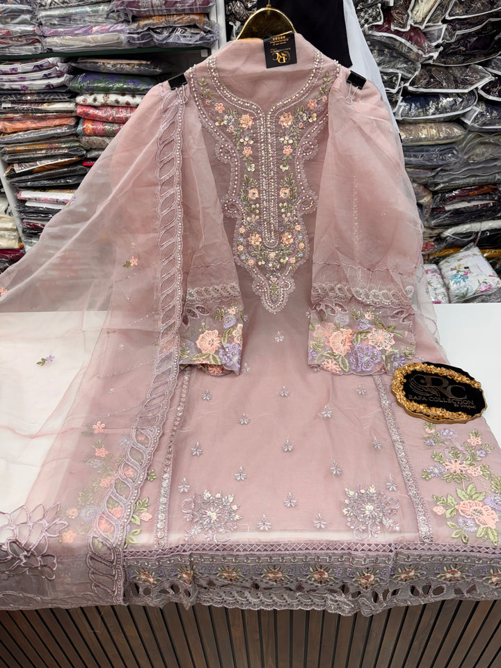 Organza Pakistani unstitch suits