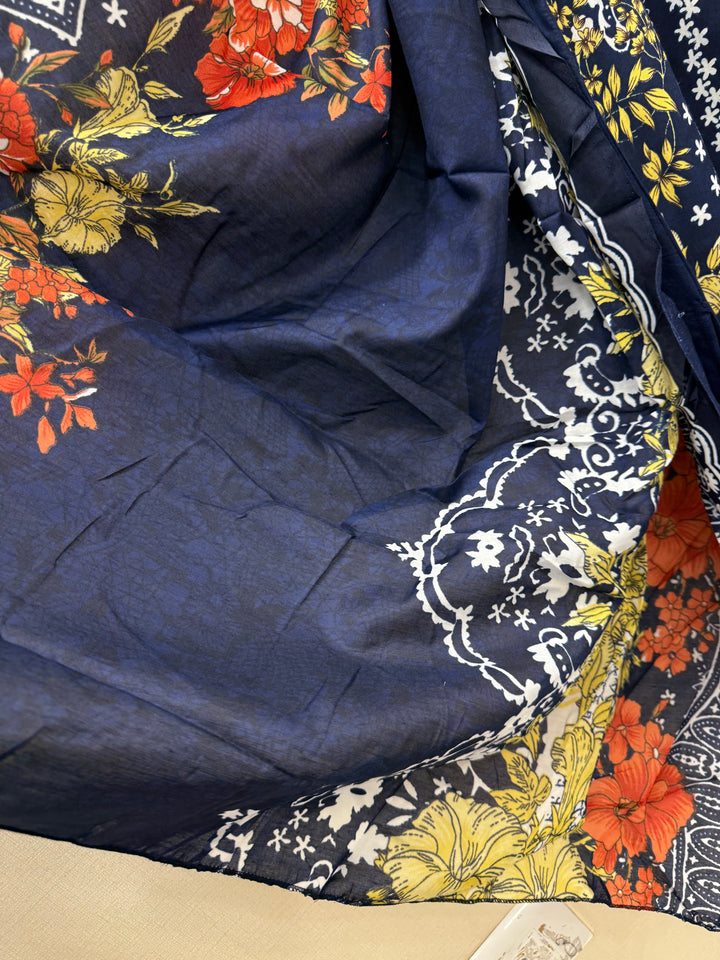 Semi cotton embroidered suits