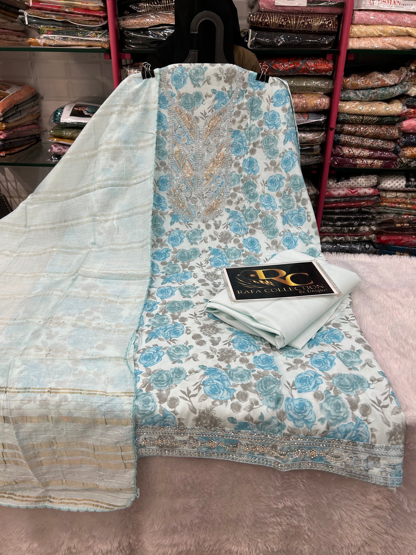 Cotton unstitch suit 1407
