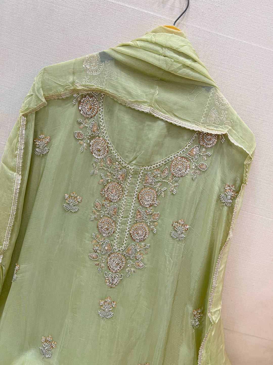 Organza unstitched suits