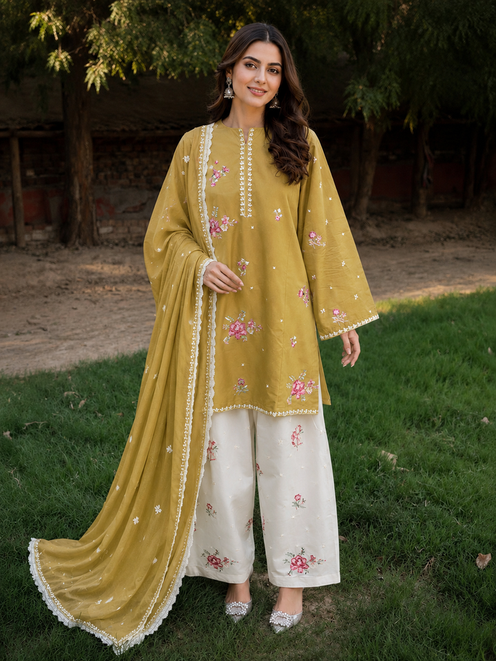 Cotton Embroidered Suits