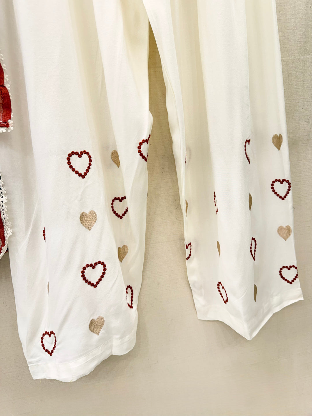 Viral Heart Embroidered Suits