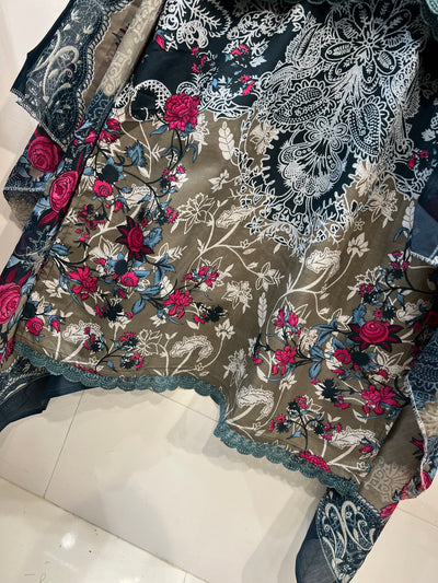 Semi cotton casual suits 2359