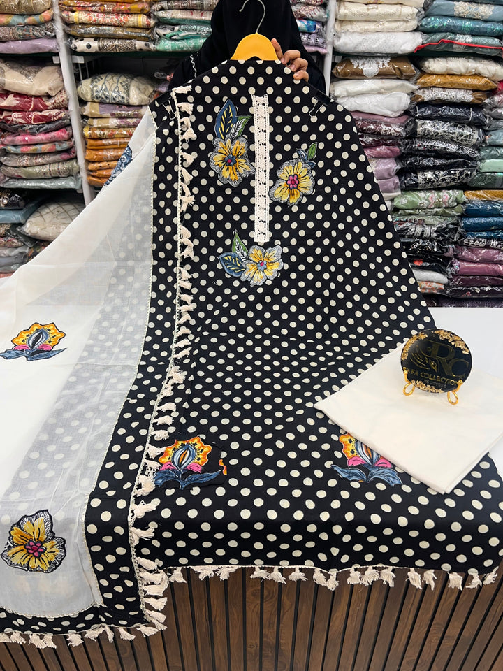 Cotton unstitched suit 30818