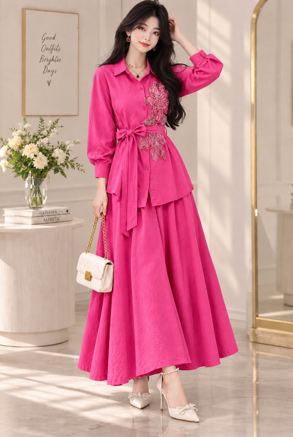 Imported korean skirt Co-ord Sets