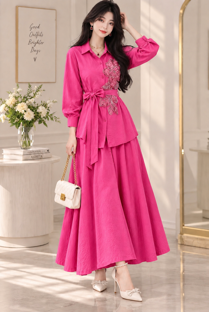 Imported korean skirt Co-ord Sets