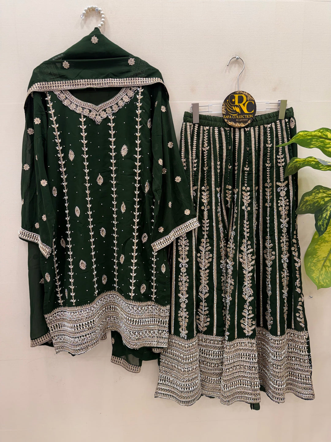 Handwork plazzo suit 5902