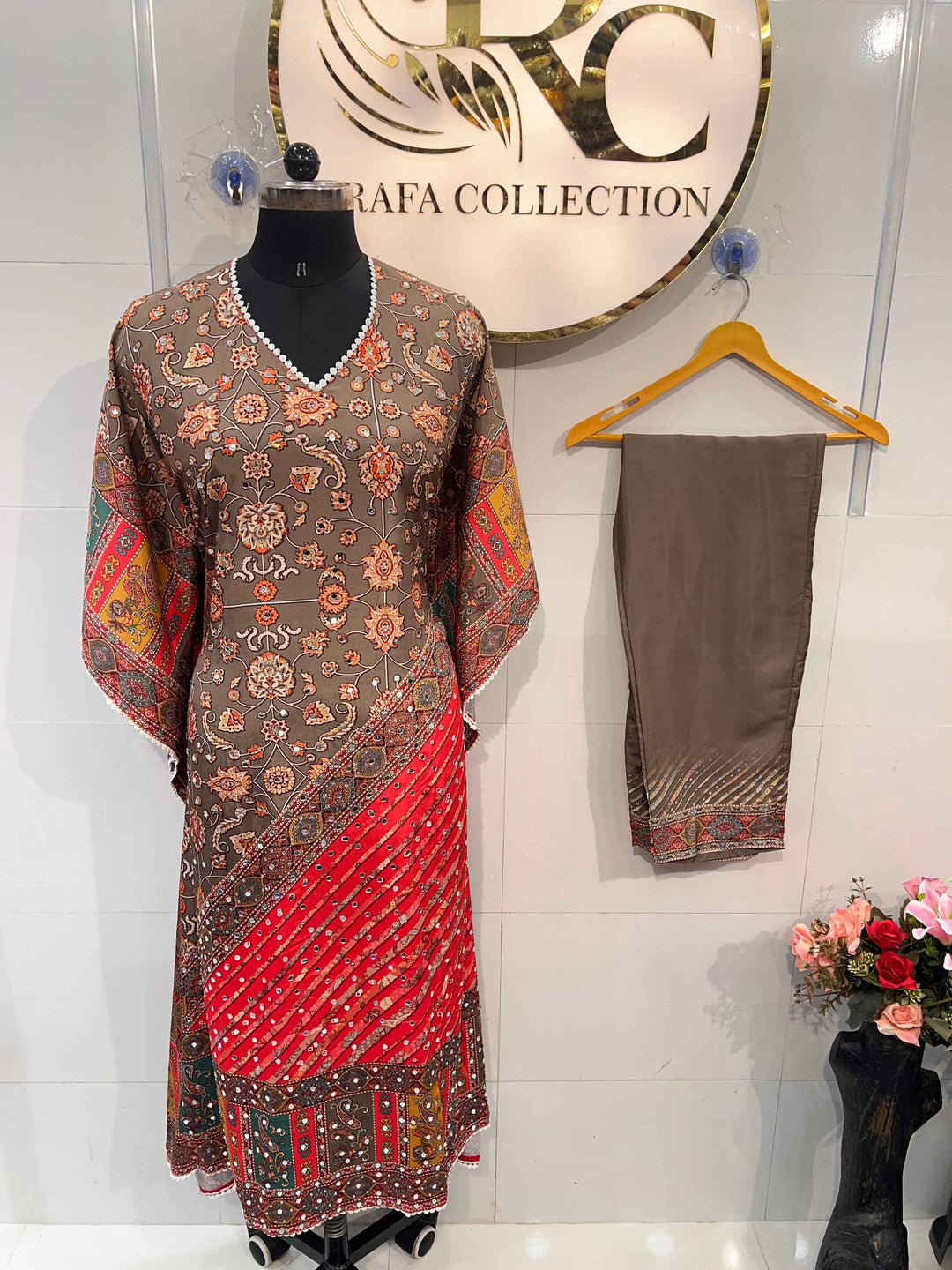 Saachi Mirror Work Kaftan Suit 1847