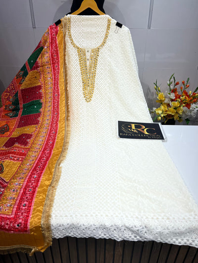 Georgette Unstich Suit 1337