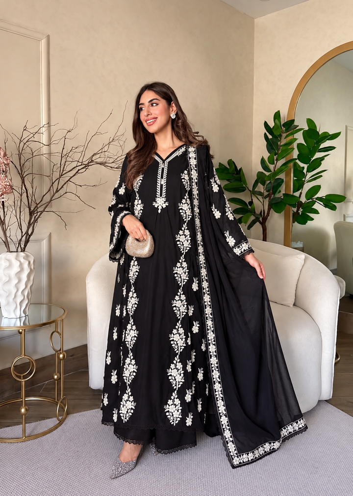 Lucknawi Long kaftan Suits