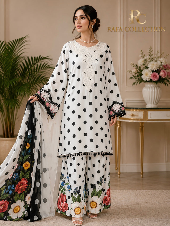 Polka dot suits