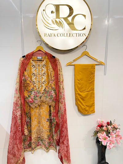 Pakistani embroided suits 2610