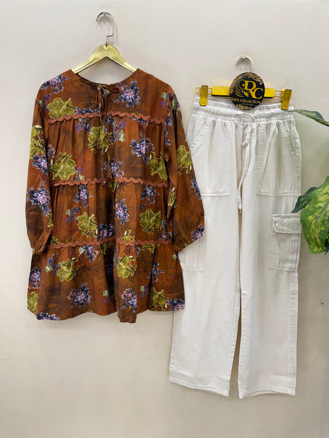Korean denim cargo Sets