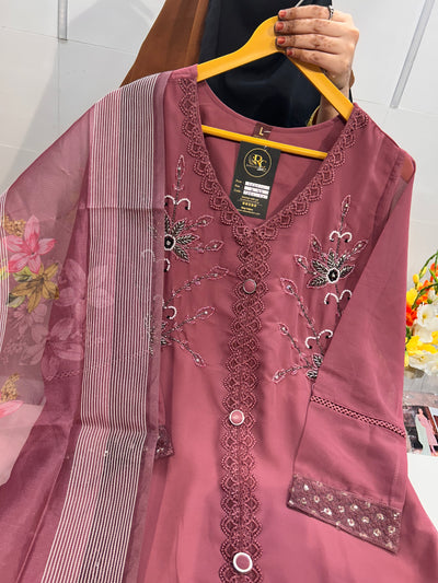 Georgette Handwork Suit 1580
