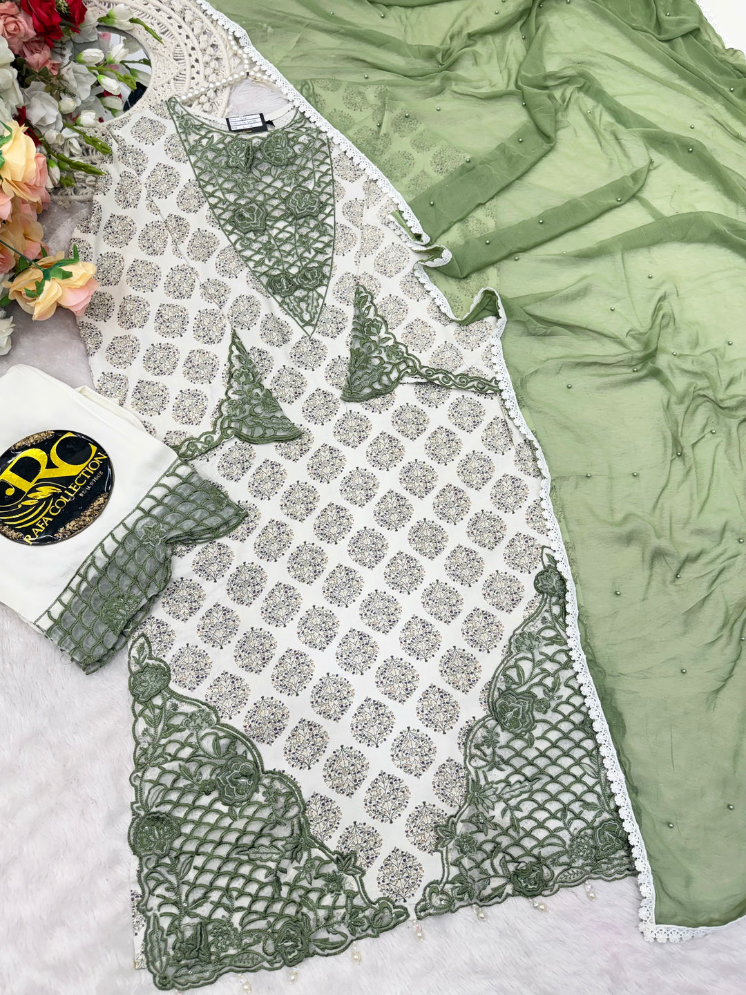 Pakistani cutwork suits