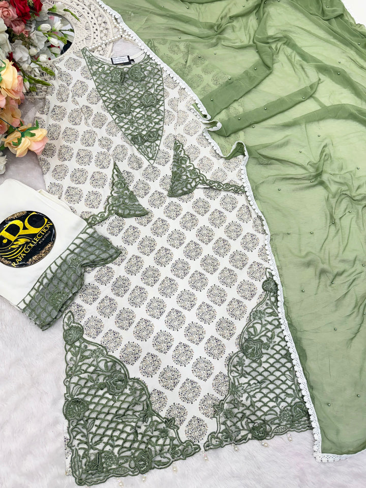Pakistani cutwork suits